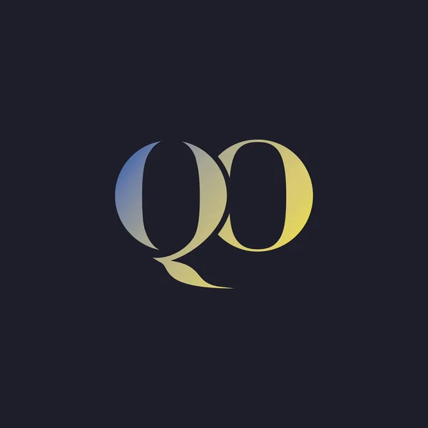 QO Letras Logo —  Vetores de Stock