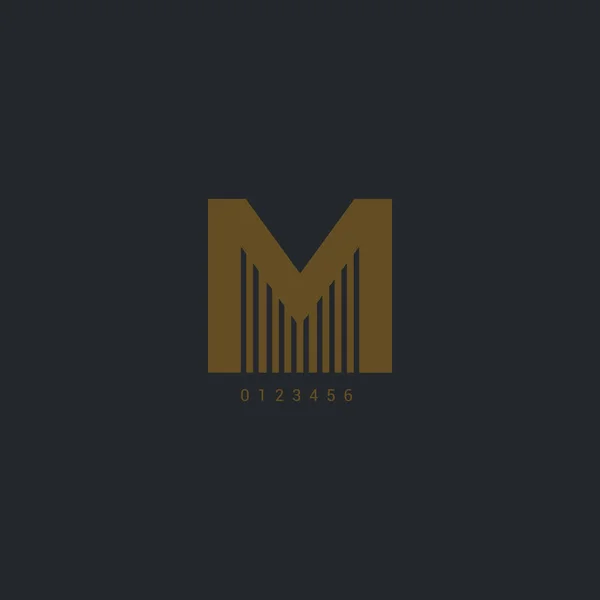 M harfi logosu — Stok Vektör