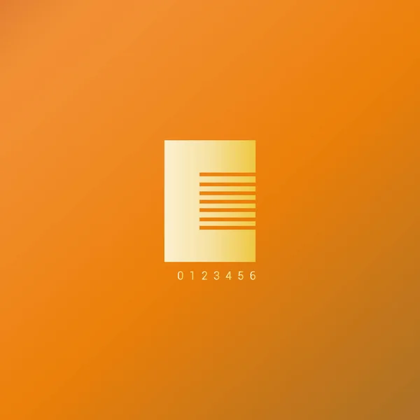 E lettre logo — Image vectorielle