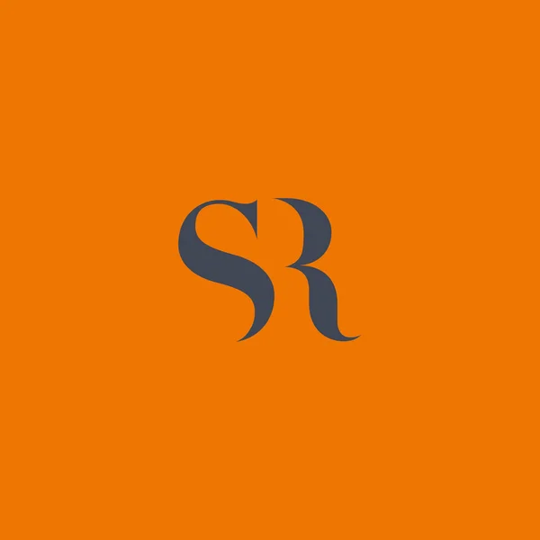 SR Letters Logo — Stock Vector