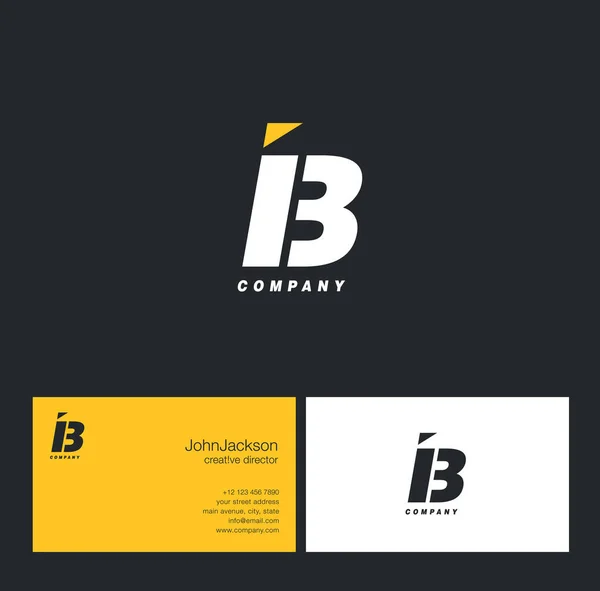 Logotipo de letra I & B — Archivo Imágenes Vectoriales