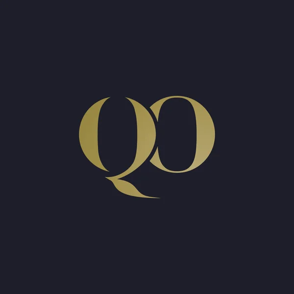 Logo delle lettere QO — Vettoriale Stock