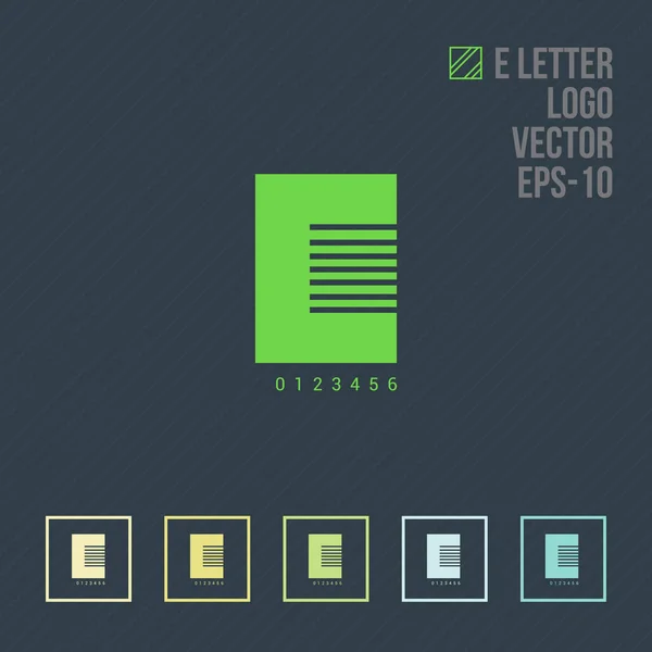 E Letter Logo — Stockvektor