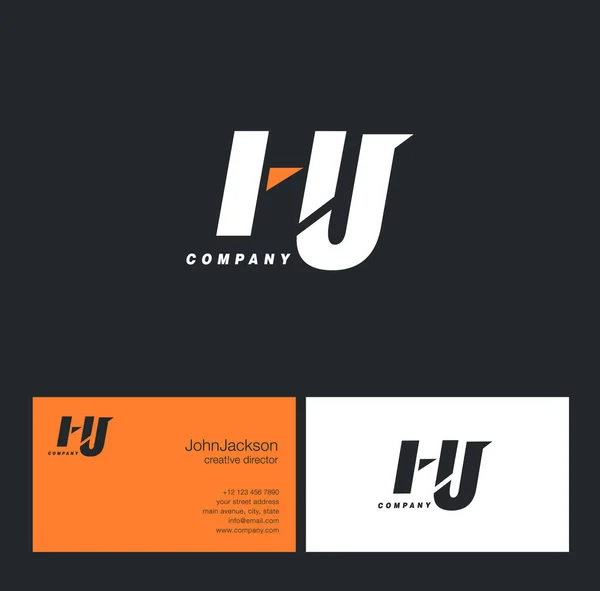 H & λογότυπο γράμμα J — Διανυσματικό Αρχείο