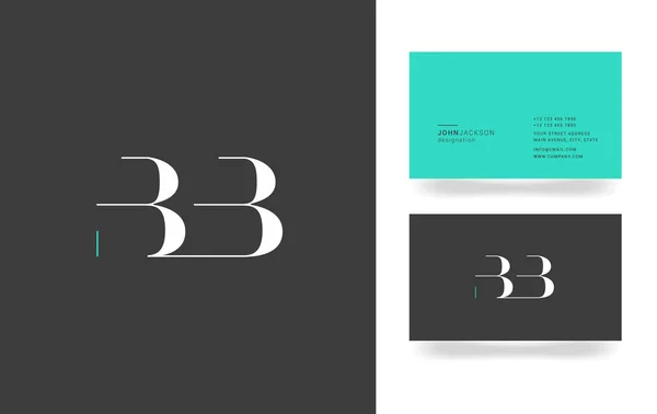 Logo lettre B & B — Image vectorielle
