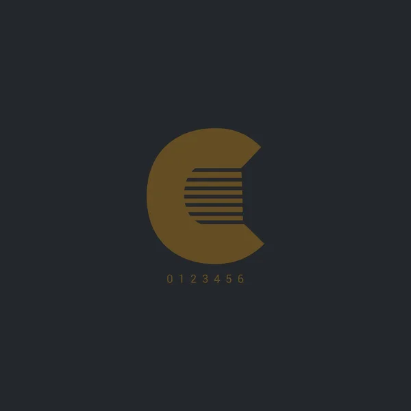 C Buchstabe Logo — Stockvektor