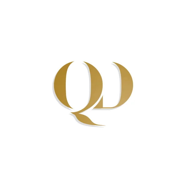 QD dopisy Logo — Stockový vektor