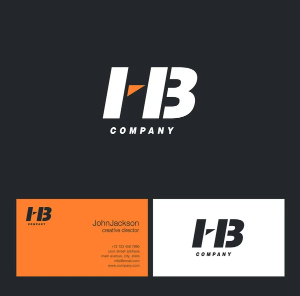 H & B list Logo — Wektor stockowy