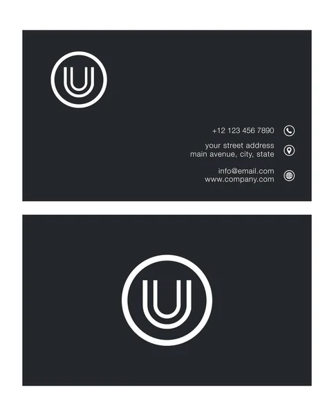 U Logo à lettre unique — Image vectorielle