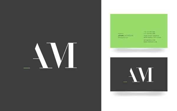 Logo de la lettre A & M — Image vectorielle