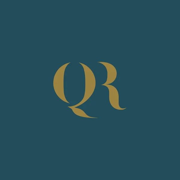 QR листи логотип — стоковий вектор