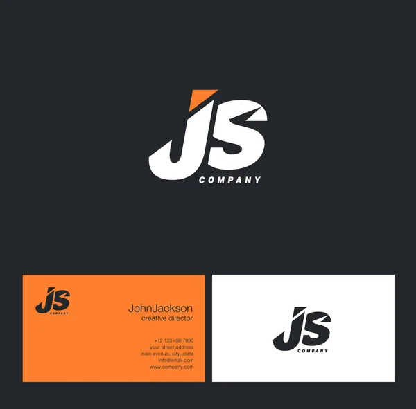 J & S Brief Logo — Stockvektor