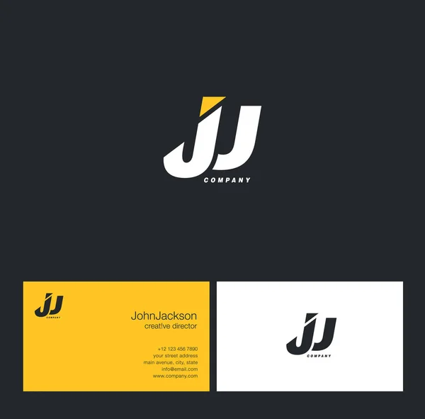 J & U Letter Logo — Stock Vector