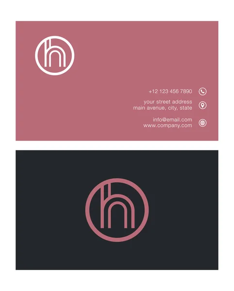 H tek harf Logo — Stok Vektör