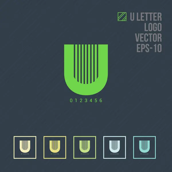 U-Buchstabe Logo — Stockvektor