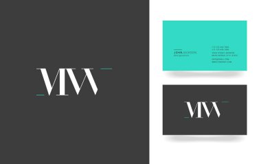 M & W Letter Logo   clipart