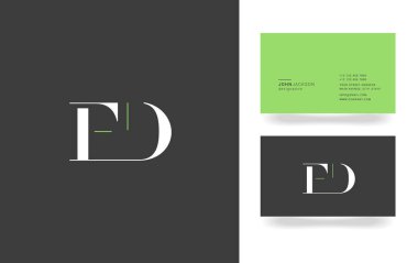 F ve D harfi Logo  
