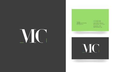 M ve C harfi Logo  