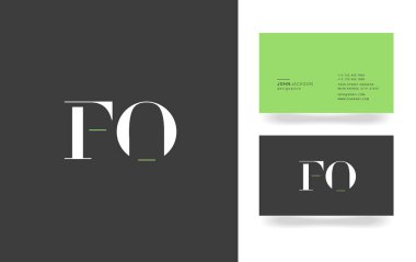 F ve O mektup Logo  