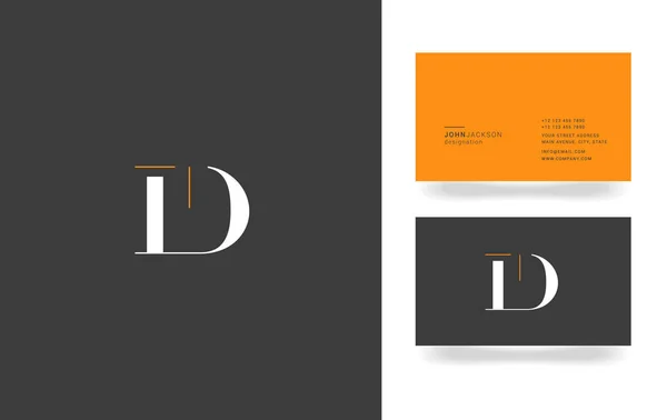 Logotipo da letra I & D — Vetor de Stock