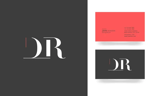 Logo de la lettre D & R — Image vectorielle
