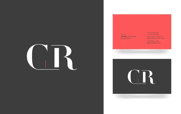 Logotipo da letra C & R —  Vetores de Stock