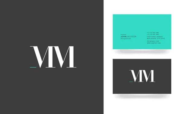 M & M Letter — стоковый вектор