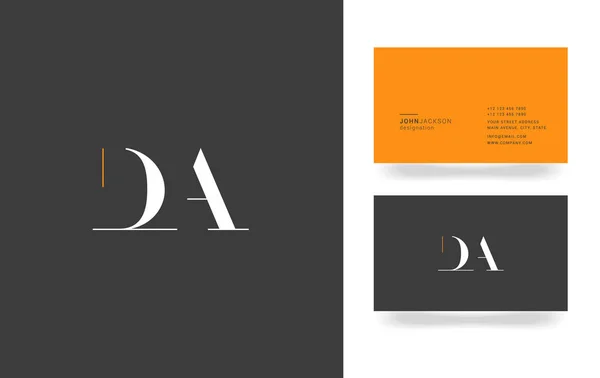 D & A Letter Logo — Stock Vector