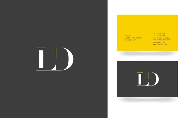 L & D 字母标志 — 图库矢量图片