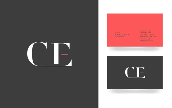 C & E brief Logo — Stockvector