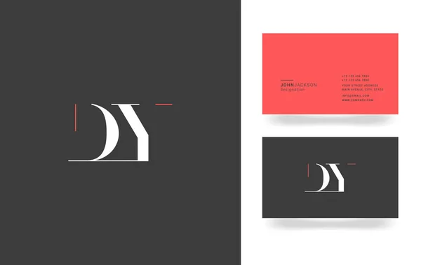 D & Y brief Logo — Stockvector