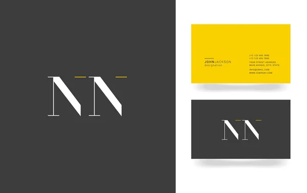 Logo lettre N & N — Image vectorielle