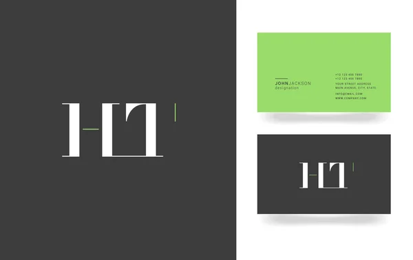 Logo lettera H & T — Vettoriale Stock