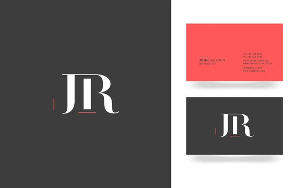 J & Logo písmeno R — Stockový vektor