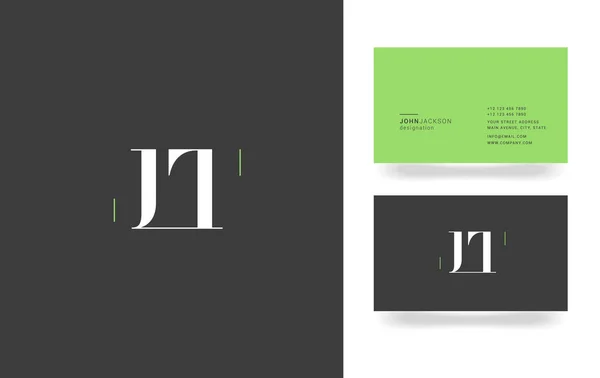 J & T brief Logo — Stockvector