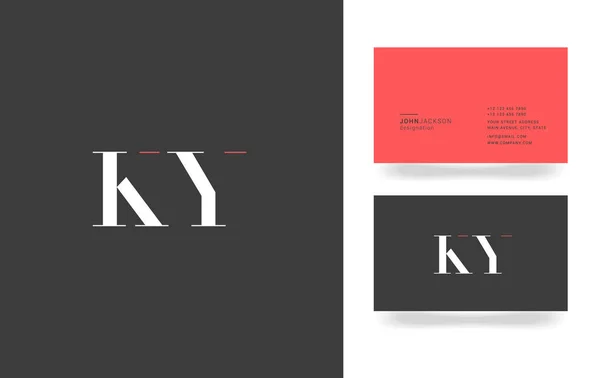 K & Y 字母标志 — 图库矢量图片