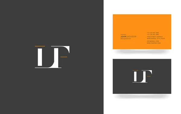 L & F Scrisoare Logo — Vector de stoc