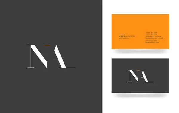 N & A levél logó — Stock Vector