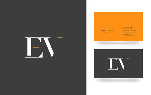 E & V list Logo — Wektor stockowy