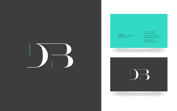 D & B brief Logo — Stockvector