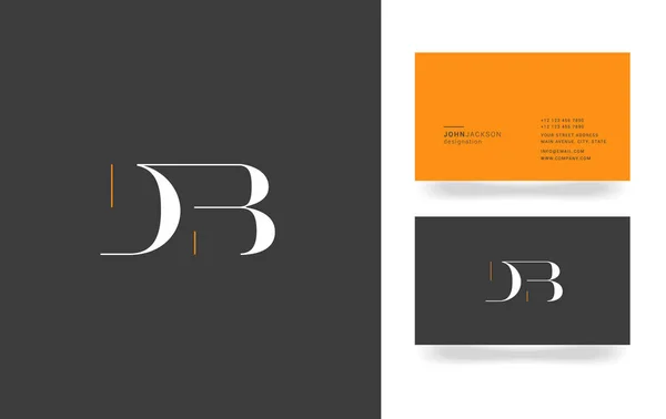 D & b Логотип літери — стоковий вектор