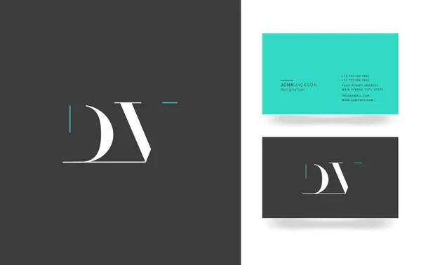 D idealna V list Logo — Wektor stockowy