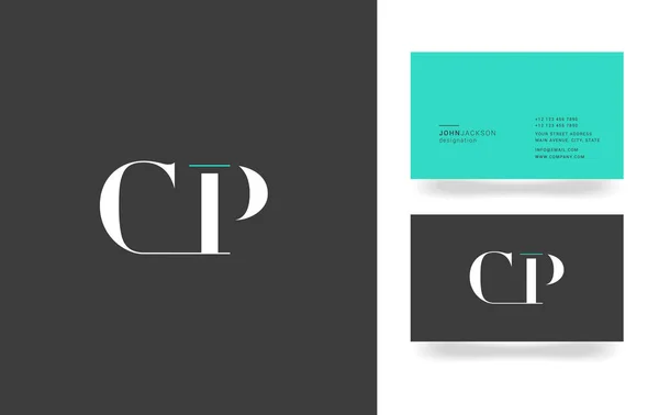 Logo de la lettre C & P — Image vectorielle