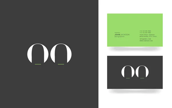 O & O Letter Logo — Stockový vektor