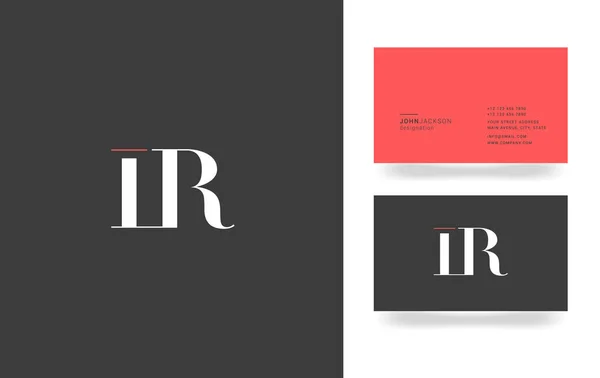 Logo lettera I & R — Vettoriale Stock