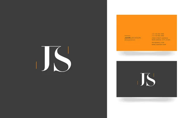 Logo de lettre J & S — Image vectorielle