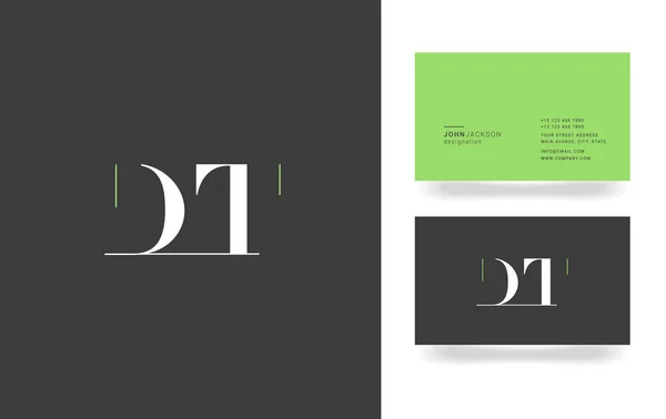 Logotipo de letra D & T — Archivo Imágenes Vectoriales