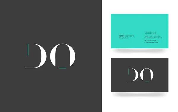 Logotipo da letra D & O — Vetor de Stock