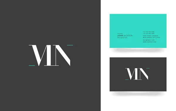 Logo lettre M & N — Image vectorielle