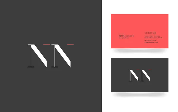 Logo lettre N & N — Image vectorielle